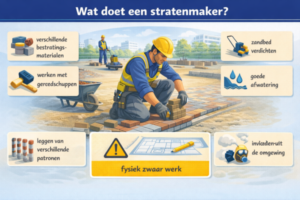 Alles over het beroep stratenmaker Wat doet een stratenmaker